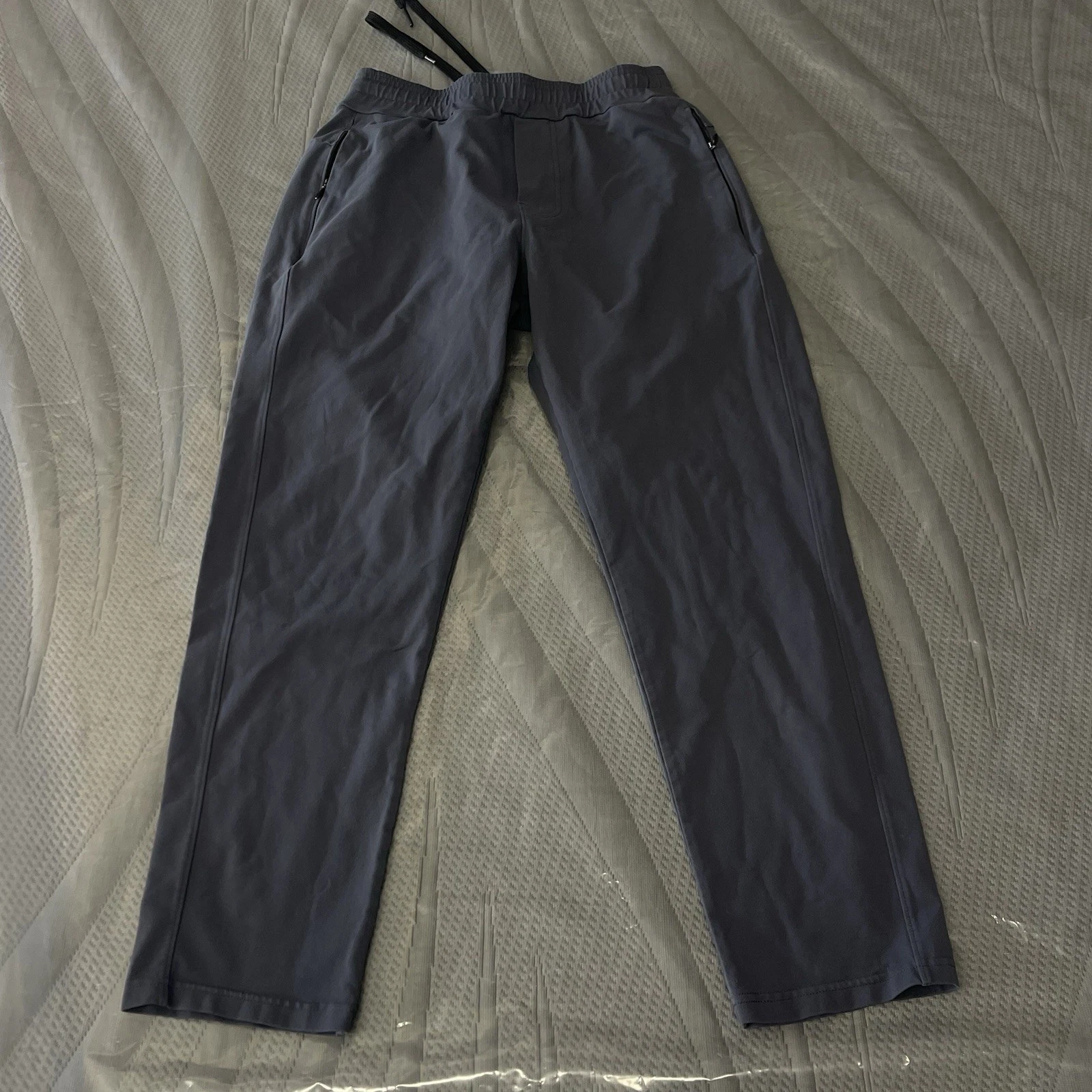 Public Rec Pants Daymaker Golf Chino Men Sz W30 L27 Blue Comfort Zip Pockets