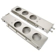 High Quality 30" Chrome Mud Flap Hanger 2-1/2" Bolt Spacing For Semi Trucks 4"