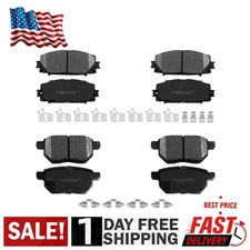 Front and Rear Ceramic Brake Pads for 2010- 2020 Toyota Prius 11-17 Lexus CT200h