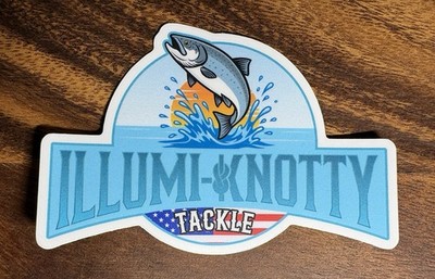 Official Illumi-knotty Tackle Branded Sticker 4'' X 3''