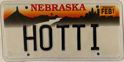 Vanity HOTTIE license plate Babe Beauty Doll Attractive Dream Girl Boat Car Sexy