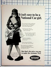 Vintage National Car Rental Print Ad S&H Green Stamps GM Cars Ephemera