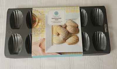 Martha Stewart Non-Stick Madeleine Sheet Pan, 12 Cavity/Well, Aluminized Steel