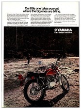 Vintage 1971 Yamaha HT1-B Motorcycle - Original Print Ad (8in x 11in)