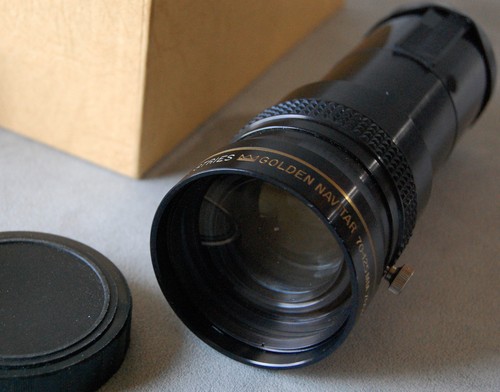 Vintage Golden Navitar 35mm Slide Projector Lens 70-125mm Zoom, 100748. USA