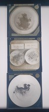 3x Antique Glass Magic Lantern Slides - Food & Poison, Science