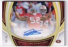 2025 Immaculate PATRICK WILLIS Clutch Time Signatures Auto 63/99 - 49ers