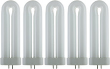 40482-SU T6 Fluorescent U-Shaped Light Bulb, 8 Watts, UV Light, 365Nm Color Wave