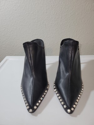 Steve Madden Black Booties With Crystals Size 8M. Unused 
