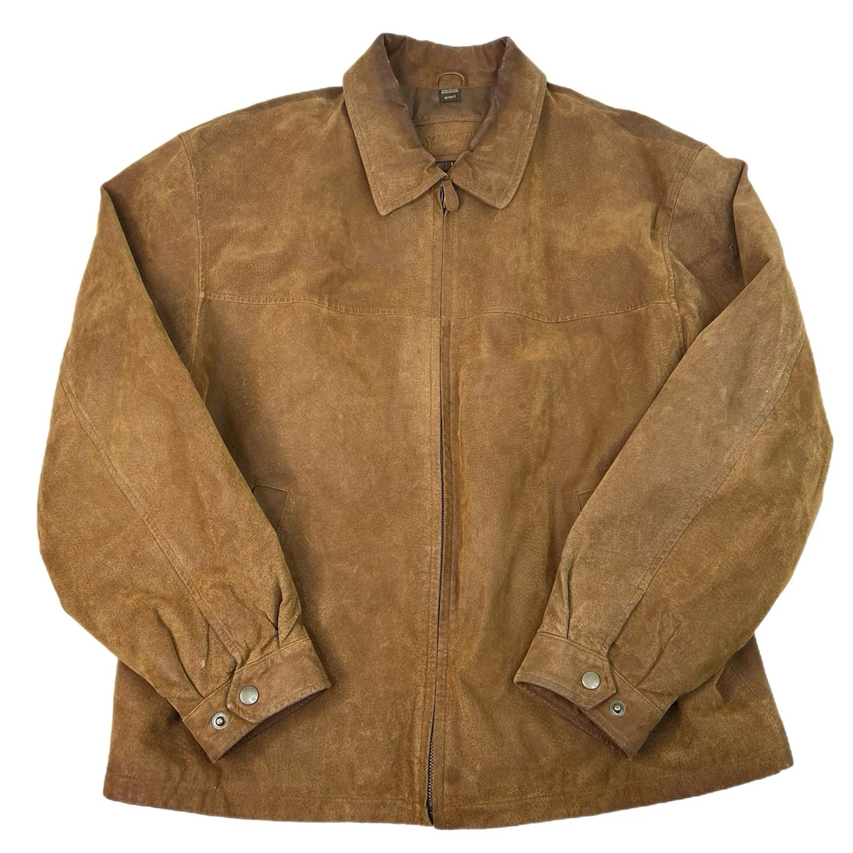 90s ST.JOHN’S BAY leather hunting vest St. John's Bay Leather Outer Shell Coats, Jackets & Vests for Men