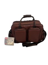 Vintage Coaster Padded Camera Brown Leather Bag NWT S-5 Soft Sided
