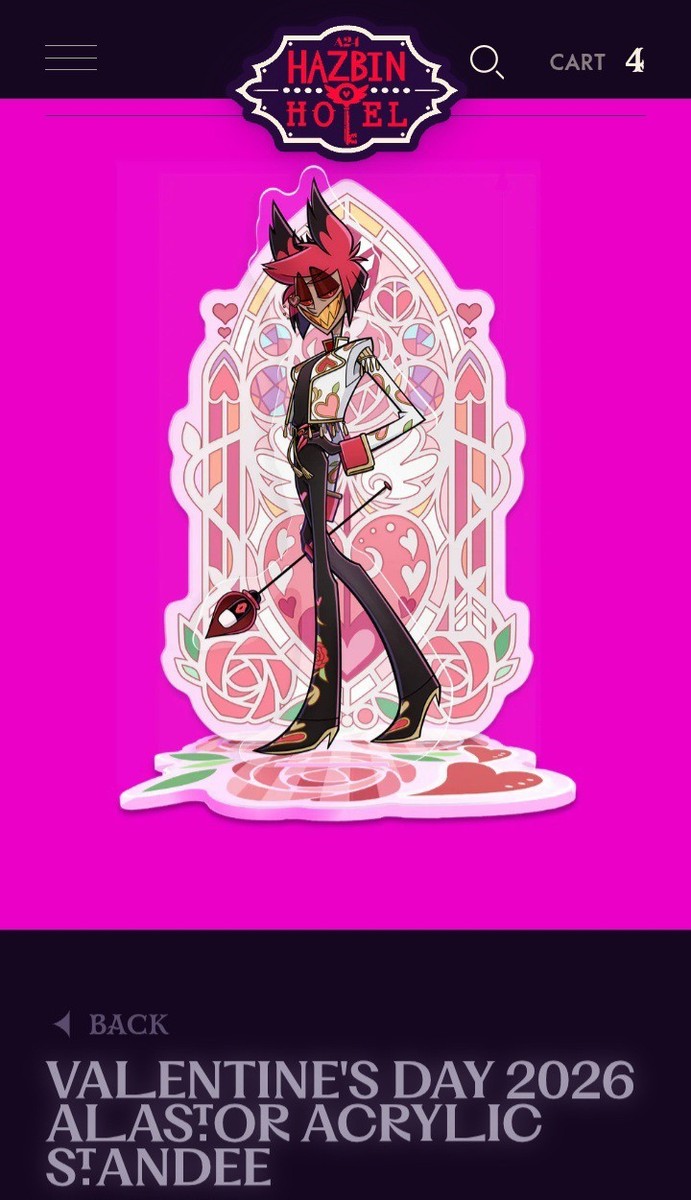 ALL 6 Hazbin Hotel Valentines Day Acrylic Standee Bundle PREORDER