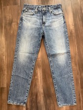 AG Adriano Goldschmied The Isabelle High-Rise Straight Crop Jeans