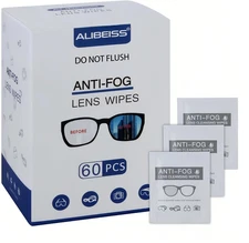 Anti-Fog Lens Wipes Pre-Moistened Anti-Fog Wipes, 6Inch X 5Inch,For Eye Glasses 