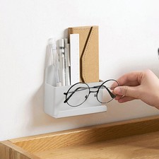 2Pcs Wall Storage Case Remote Control Holder Adhesive Organizer for Items