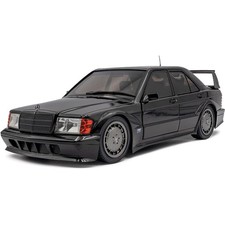 Solido 1:18 1990 Mercedes-Benz 190E W201 EVO II Black Diecast Model Car