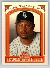 Albert Belle 1998 Leaf #3 Chicago White Sox Heading for the Hall SN See Photos