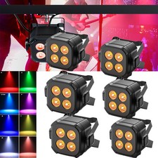 80W 4 in 1 RGBW 4 LED Par Light Wash Stage Lighting DMX Disco Party with Remote