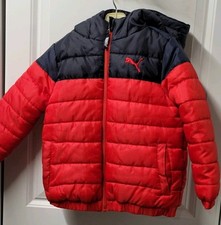 Puma Puffer Coat Boys Size: 4 Adorable Zip Hooded