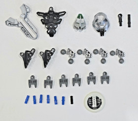 Lego Bionicle METRU NUI MATORAN Vhisola & Tehutti + Kanoka Glow Disks 8608 8609