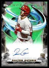 2023 Topps INCEPTION DALTON GUTHRIE GREEN AUTO PHILLIES RC 9/125 BRES-DG