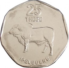 Botswana 25 thebe 2009 UNC (KM # 28)