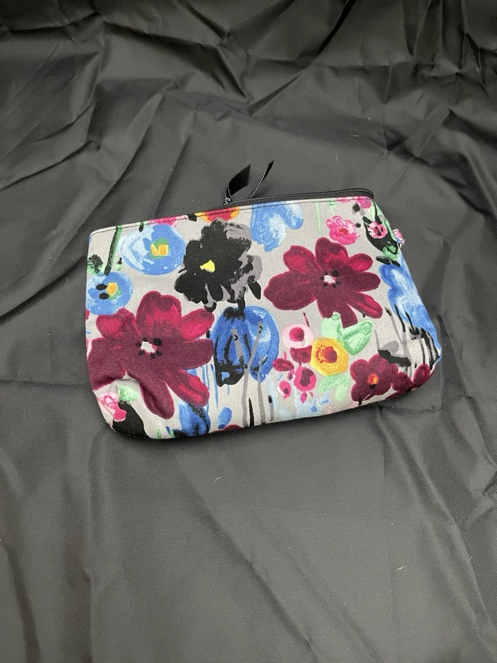 Bolsa de cosméticos de maquillaje forrada con cremallera con flores Thirty-One Foto 2 de 4