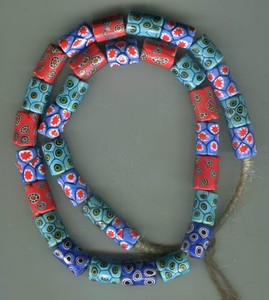 African Trade beads Vintage Antique Venetian old glass beads millefiori