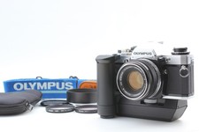  Almost MINT w/ winder Olympus OM-10 Film Camera F.Zuiko 50mm F1.8 from JAPAN