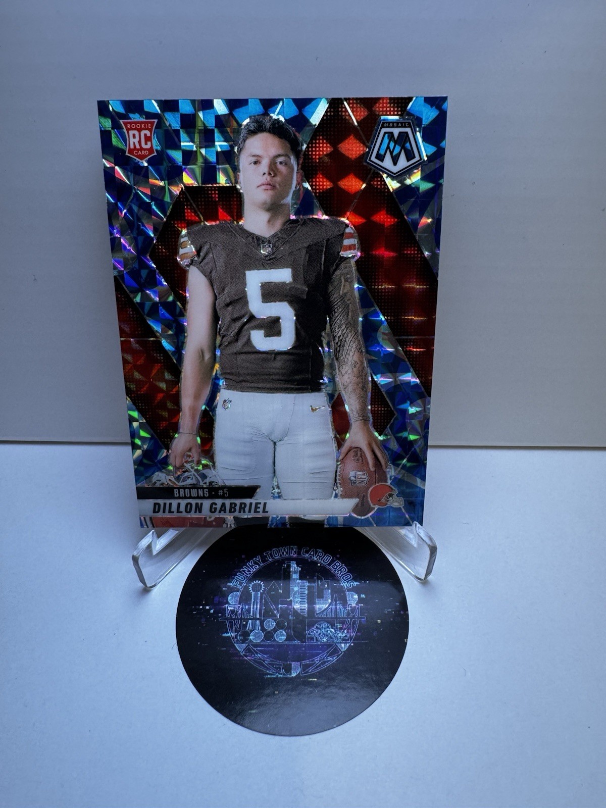 2025 Panini Mosaic - Blue Reactive Prizm - Dillon Gabriel (RC) Variation - #277