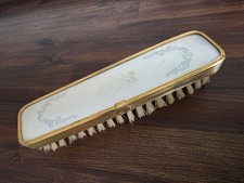 Vintage Kleid Kleidung Haarbürste Holz 100% Nylon Stickerei Schminktisch Tischdeko