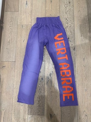 Vertabrae Sweat Pants Purple/Maroon & Red Size XXL Lettering Streetwear