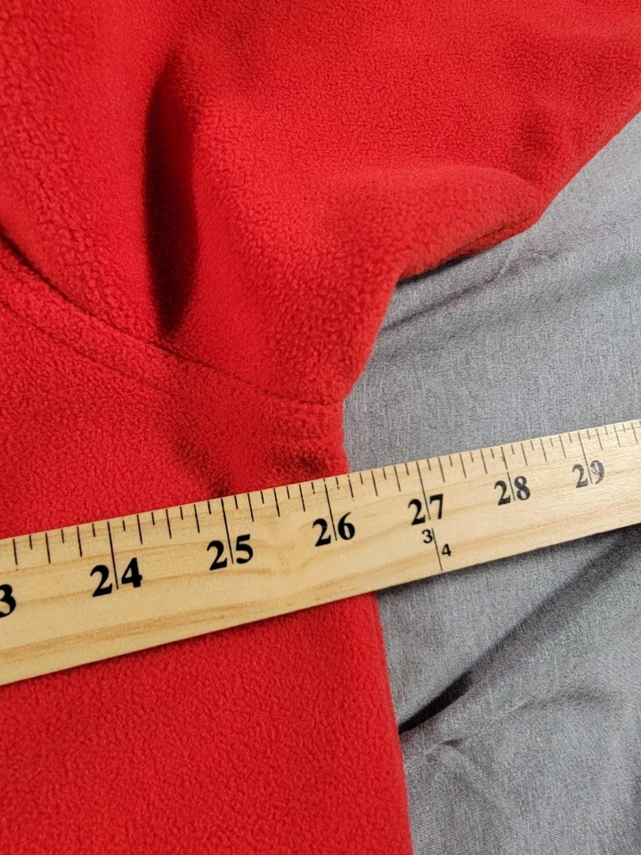 Chick Fil A OOBE Jacket Men's Size XL Red Fleece Full Zip,  Alan - Image 4 of 4