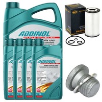 MotoröL Filter Set Addinol 10W-40 9 Liter + Schraube FüR Mercedes E-Klasse Clk