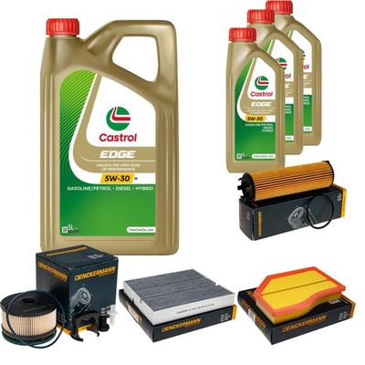 Inspektionspaket Castrol EDGE 5W-30 M Engine 8L für Mercedes B-Klasse