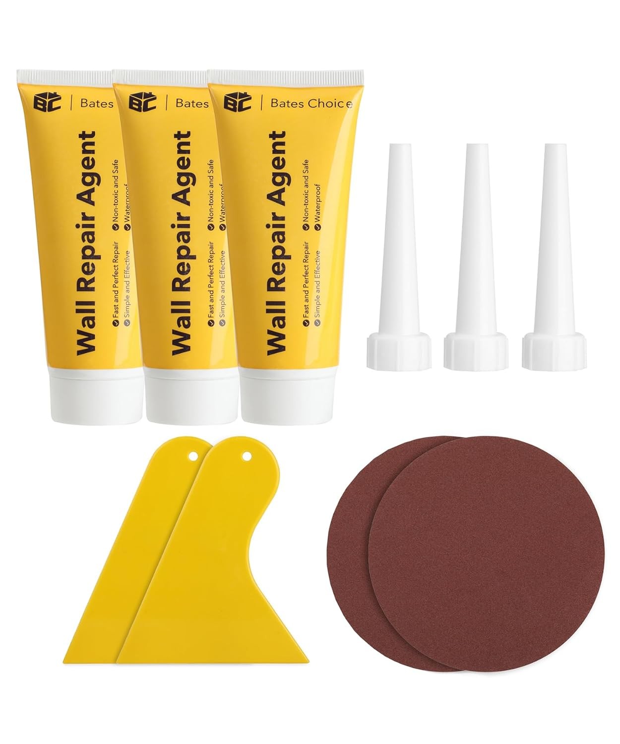 Drywall Repair Kit, 3 pcs Wall Spackle Repair Paste(120g Each), Drywall Patch