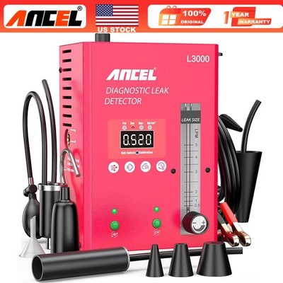 ANCEL L3000 Smoke Machine Leak Detector Digital Pressure Vacuum Smoke Tester