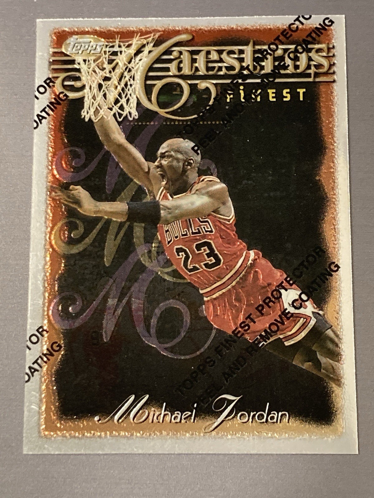 その他 1996-97 FINEST SILVER REFRACTOR MAESTROS 1996-97 Topps Finest Michael Jordan Maestros Silver card 【公式通販】
