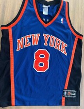 Latrell Sprewell New York Knicks 1999 Puma Authentic Jersey Blue Size 44 Vintage