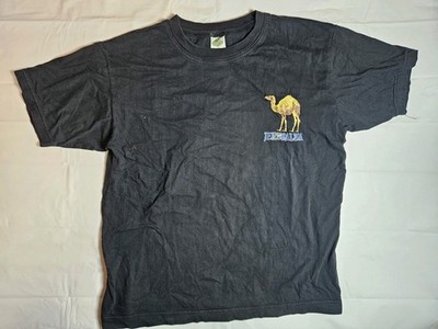 Vintage Art Of Land Isreal T Shirt Embroidered Camel Medium Distressed
