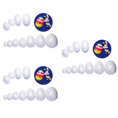 3 PCS Ostereier Bemalen Weiße Plastikeier Kunsteier Ostern Form Easter Eggs