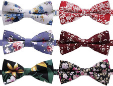 8 PACKS Elegant Adjustable Pre-tied Bow Ties for Men Boys 1 4 5 6 8 Pack for op