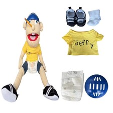 60cm Jeffy Hand Puppet Plush Soft Doll Talk Show Party Props Kids Gift