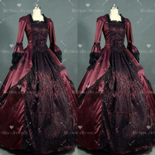 Victorian Wedding Dresses Court Vintage 1970s Long Sleeves Satin Bridal Gowns