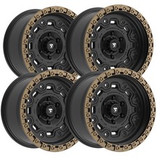 Set Of 4 Fittipaldi Offroad Ft100 20x9 8x180 18mm Blackbronze Wheels Rims