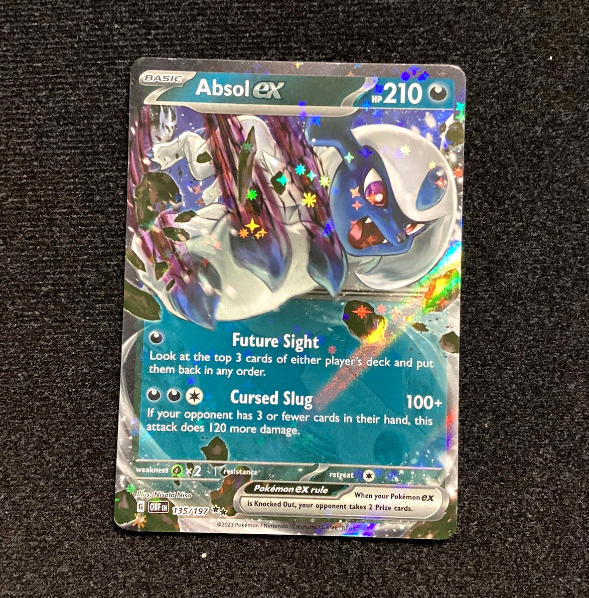 The Pokémon Company Absol ex 135/197 Chilling Reign Ultra Rare FA Holo Eng