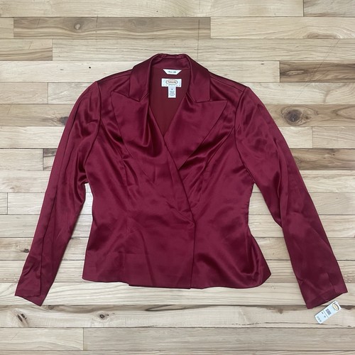 Veste Talbots Rouge Taille 8P – Blazer Casual Vintage – Pour Femme Petite Taille
