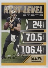 2021 Score Next Level Stats Gold Drew Brees #NL7 19wr