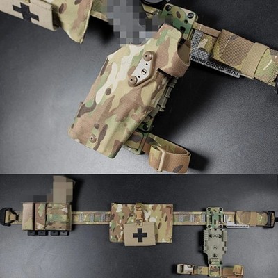 Metall Pistolenholster Adapter QLS Plattform Drop Leg 3 Loch Schnellspanner Qualität