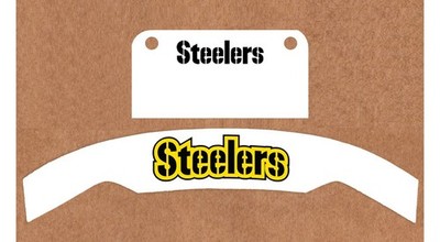 NOS Pittsburgh Steelers Schutt F7 Team Name Bumper Decals - 20mil